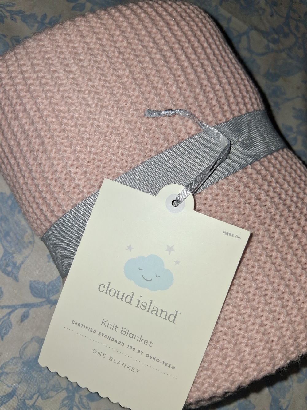 Cloud Island Kids Knit Blanket - Blush Pink